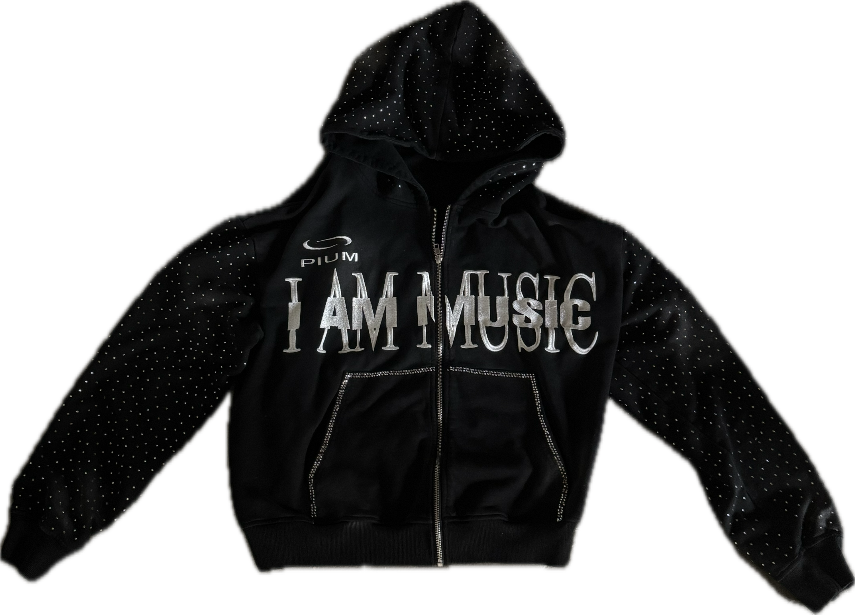 "MUSIC" ZIP HOODIE